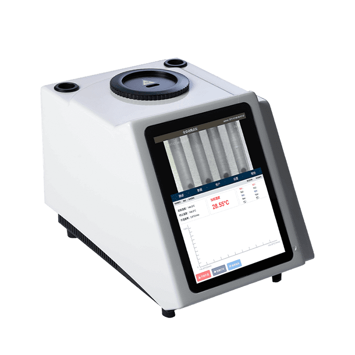 Semi automatic visual melting point meter